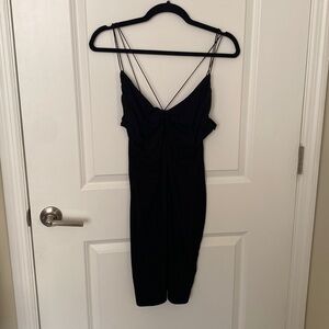 Cute little black dress with straps from Zara